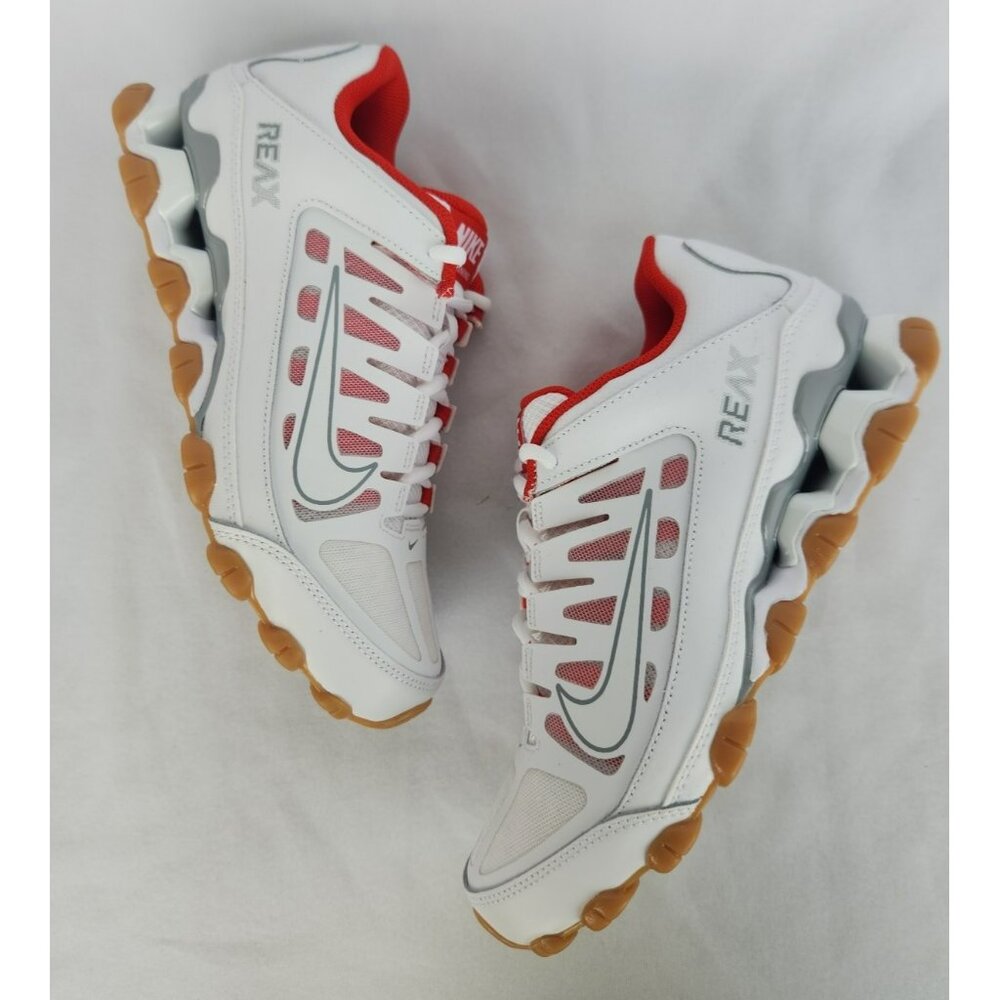 Nike White Red Gum REAX Athletic Shoes